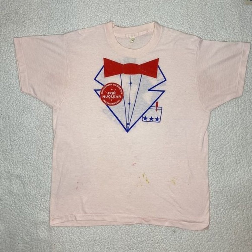 Vintage Monmouth Campaign For Nuclear Disarmament Single Stitch T-Shir…